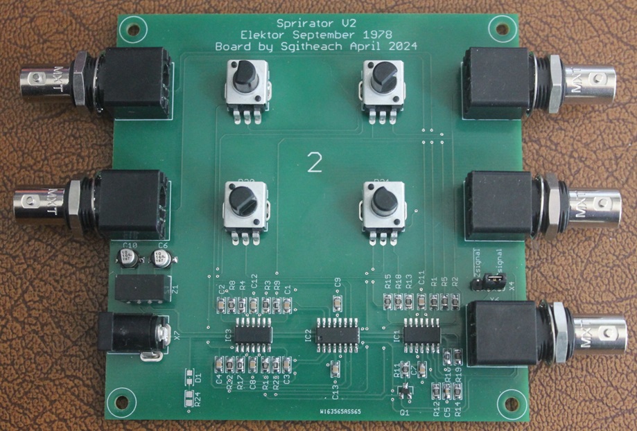 Oscilloscope Spirator board